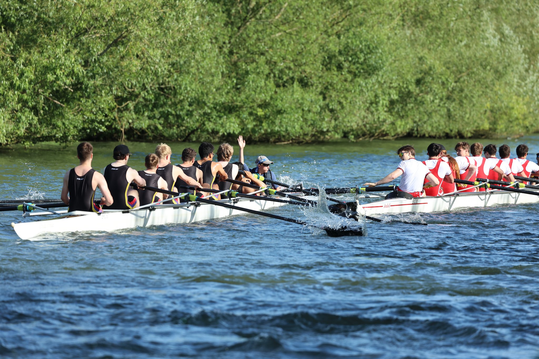 Exeter College bumps another College's boat