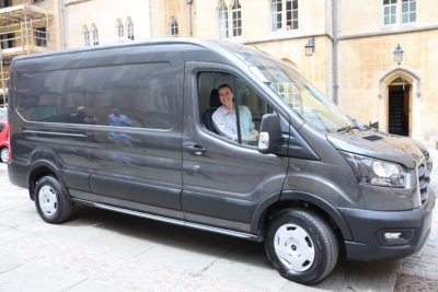 Exeter Colleges new electric van