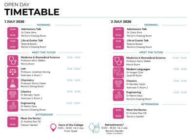 2026 July Timetable