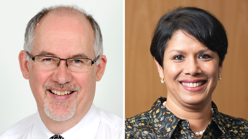 Professors Martin Davy and Meghana Pandit